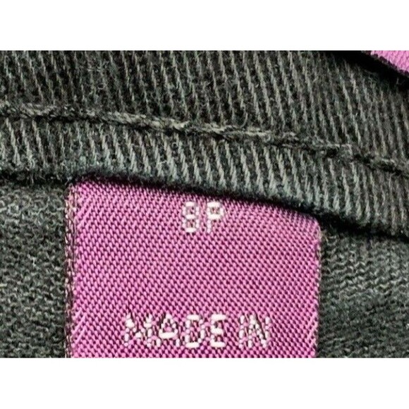 Gloria Vanderbilt Womens Jeans Amanda 8P Stretch Black High Rise Straight Leg - Picture 6 of 6